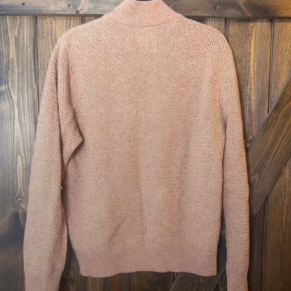 Billy Reid Tan Zip Up Sweater - Picture 2 of 3